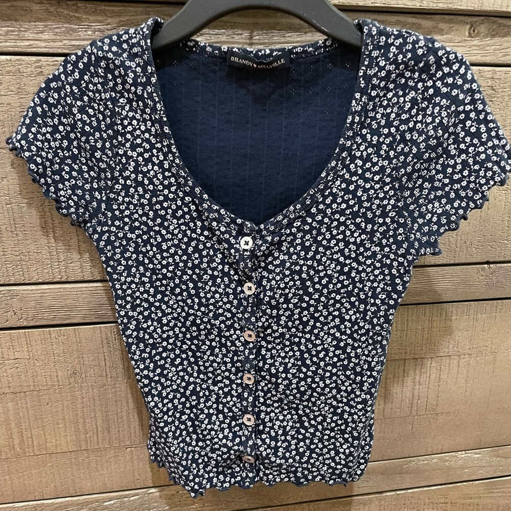 SOLD - Zelly Brandy Melville cropped baby tee